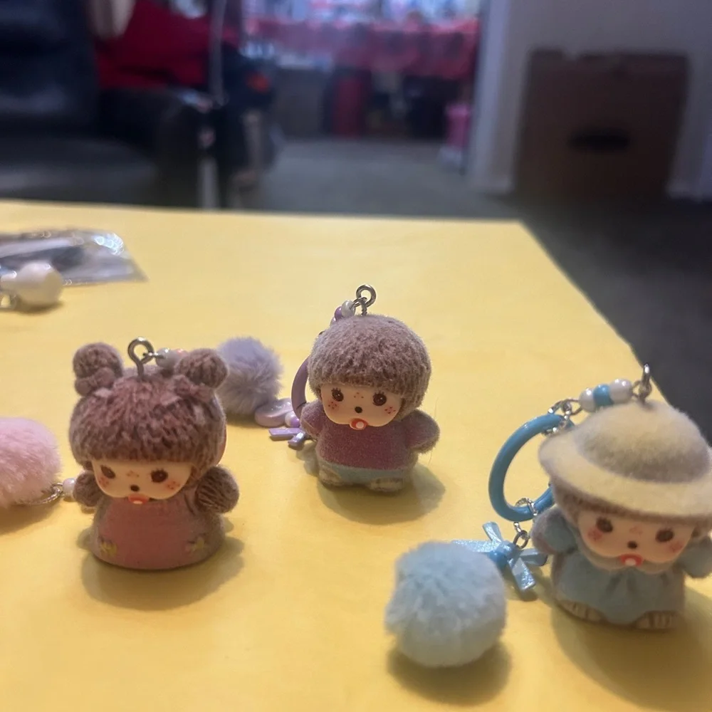 Kawaii Pink 16 Keychain Bundle - Kids Accessories Party Favors Easter Basket